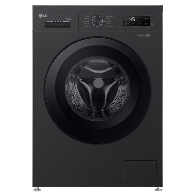 LG Series 2 Direct Drive 9kg Washer Dryer W4X1095NNK Onyx Black
