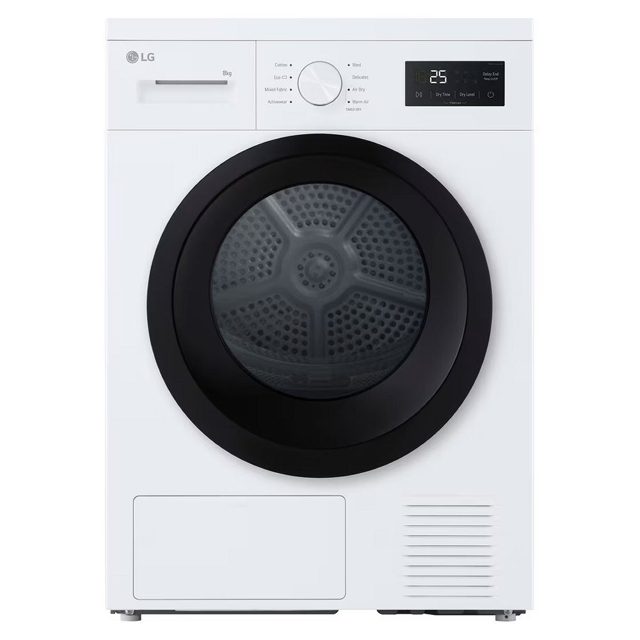LG Series 2 8kg Heat Pump Tumble Dryer RHA1008NWK White