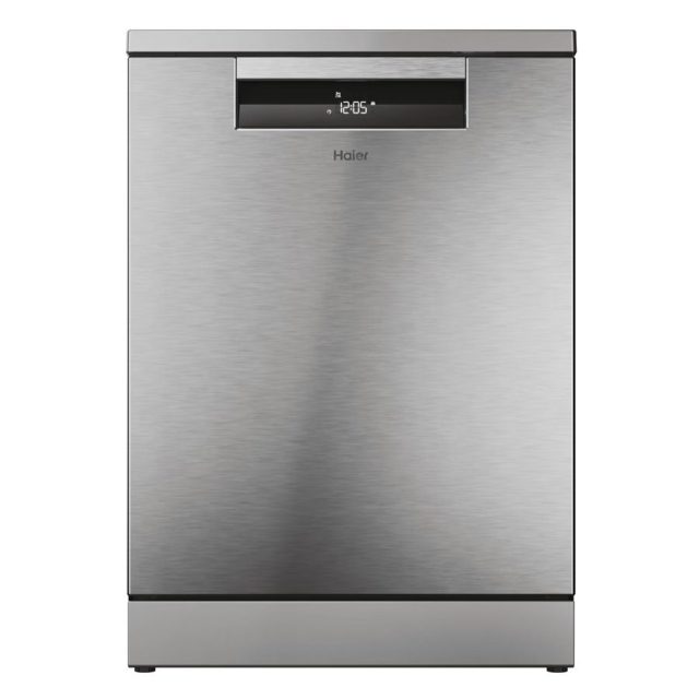Haier 60cm Series 3 Freestanding Dishwasher XF 5C4M1X-80 Stainless Steel
