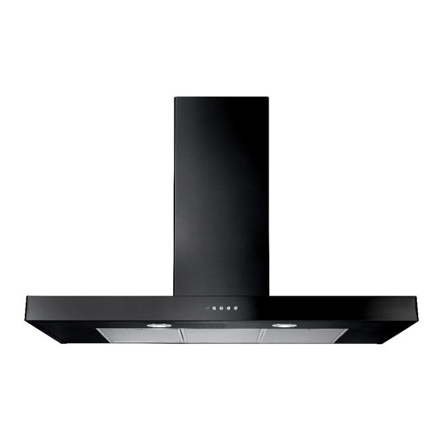 Rangemaster 100cm Flat Chimney Hood UHDF100BL/ Black