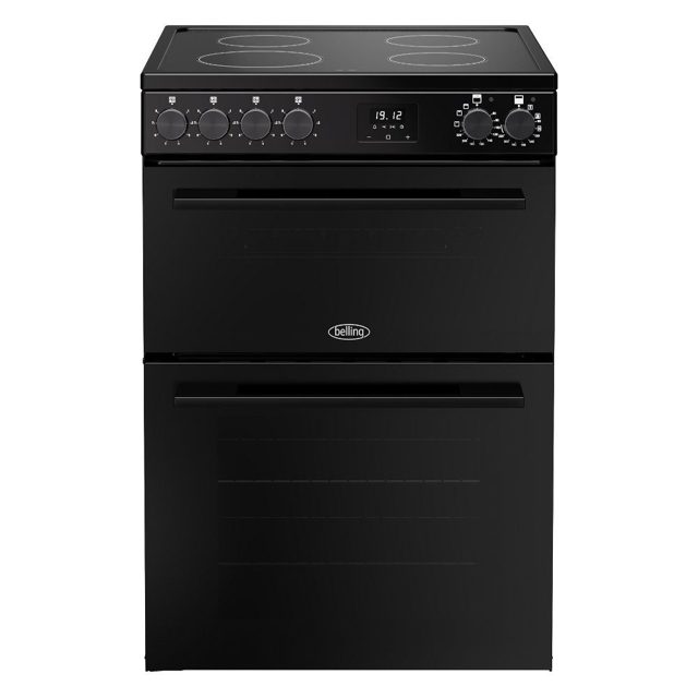 Belling Vision 60EI Twin Cavity Induction Freestanding Cooker 444412058 BLACK