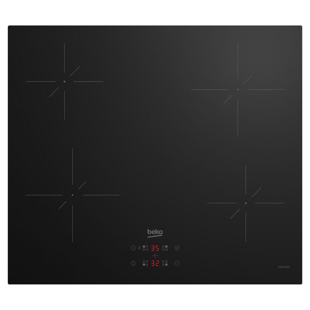 Beko 60cm Frameless 4 Zone Induction Hob CIHYQI21B Black