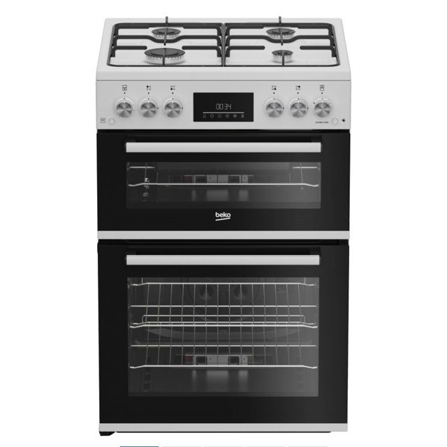 Beko 60cm Freestanding Gas Cooker EDG6231W White