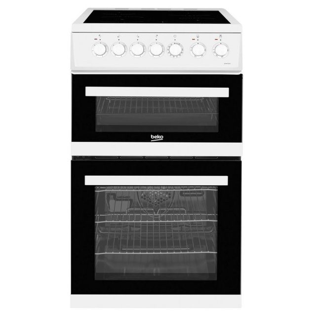 Beko 50cm Freestanding Ceramic Cooker EDVC503W White