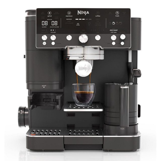 Ninja Freestanding Fully Automatic Bean To Cup Coffee Machine ES601UKBK Black
