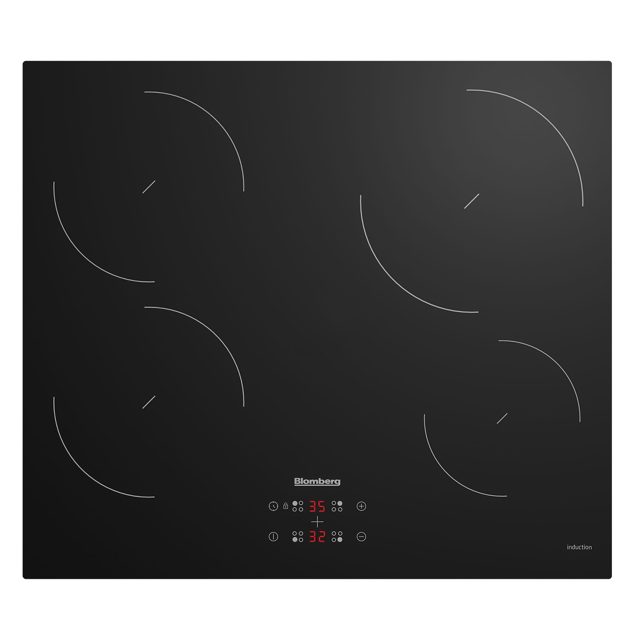 Blomberg 58cm Frameless 4 Zone Induction Hob MIN54308N Black