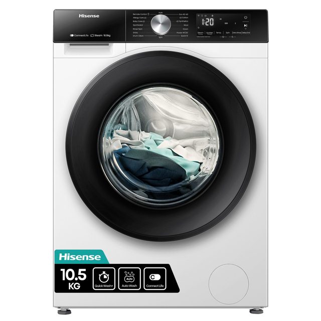Hisense 10.5kg 3S Series Washing Machine 1400rpm WF3S1043BW3 White
