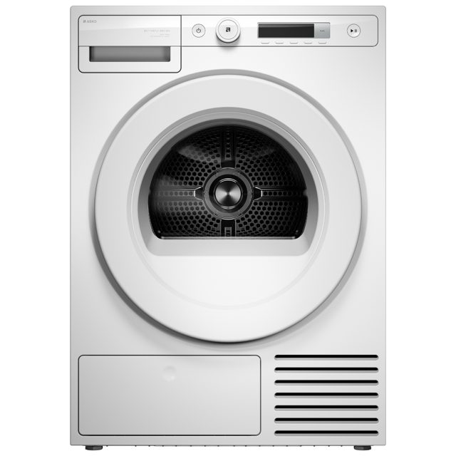 Asko 8kg Classic Heat Pump Condenser Tumble Dryer T108HW.UK White