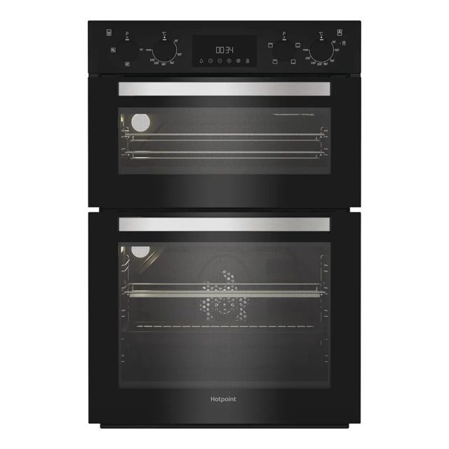 Hotpoint Built In Electric Double Oven DIH 10D B Black