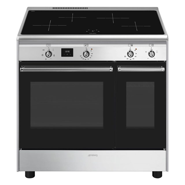 Smeg 90cm Concert Induction Range Cooker CX92IM Stainless Steel