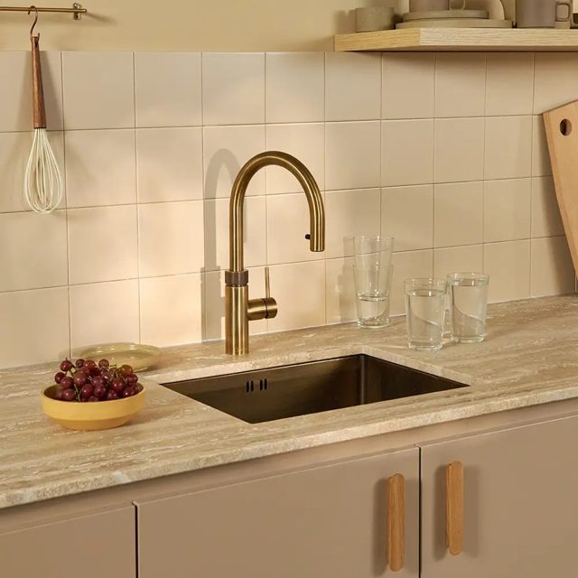 Quooker Combi Flex Boiling Water Tap COMBI 2.2 FLEX PTB FXRPTB Patinated Brass