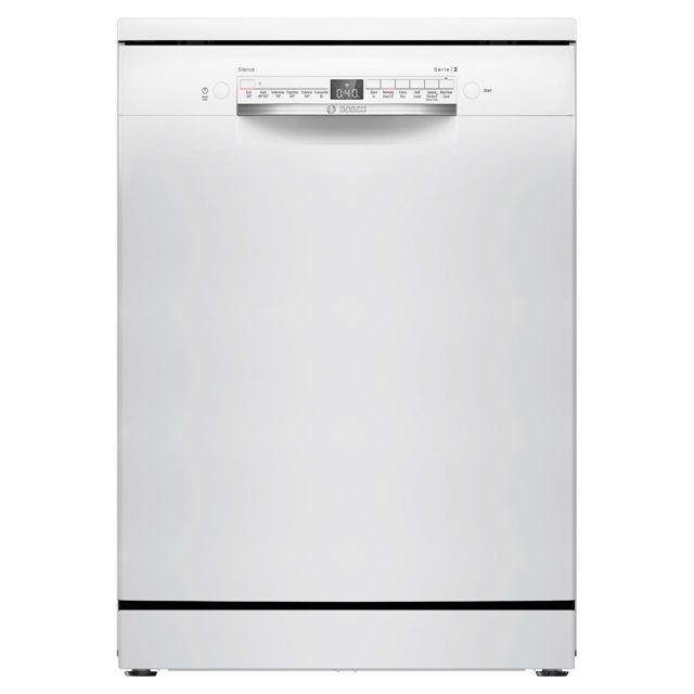 Bosch 60cm Series 2 Freestanding Dishwasher SMS2HVW06G White