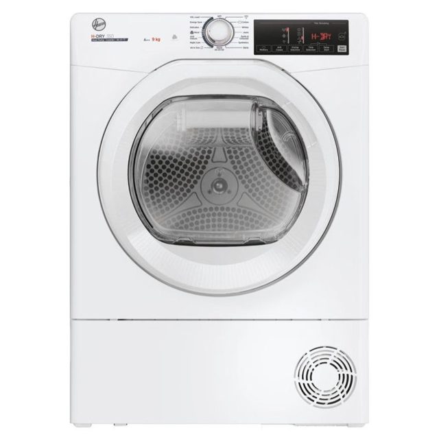 Hoover 9kg Heat Pump Condenser Dryer HRE H9A3TE White