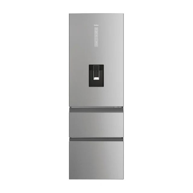 Haier 60cm MyZone Frost Free Fridge Freezer With Water HTW5618EWMG Stainless Steel