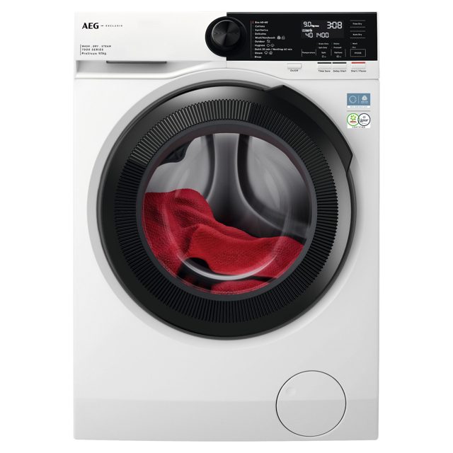 AEG Exclusiv 9kg/5kg ProSteam Washer Dryer 7000 Series LWR72956M4B White