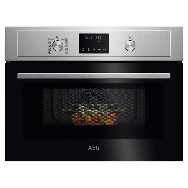 AEG Series 5000 Built In Combi Microwave For Tall Housing KOX36506EM STAINLESS STEEL