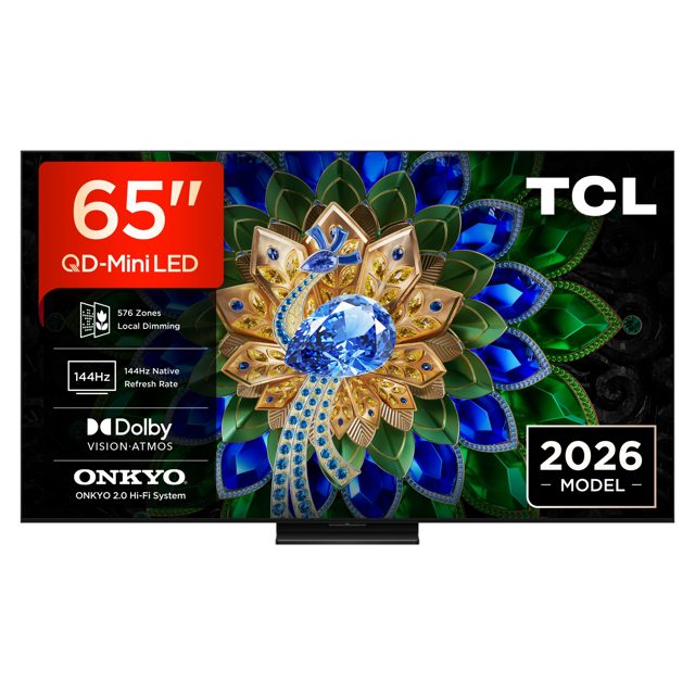 TCL 65 QD-Mini LED TV Matte NXTVISION Display 144Hz 65A400U-UK Black