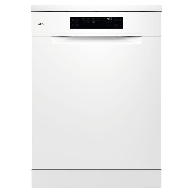 AEG 60cm Series 5000 AirDry Freestanding Dishwasher GF5200D1SNW White