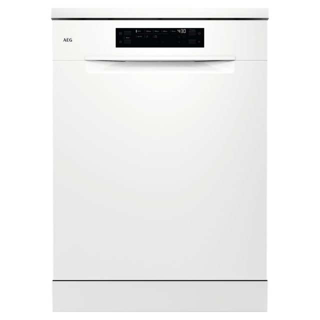 AEG 60cm Series 6000 SmartSelect Freestanding Dishwasher GF6100C2SNW White