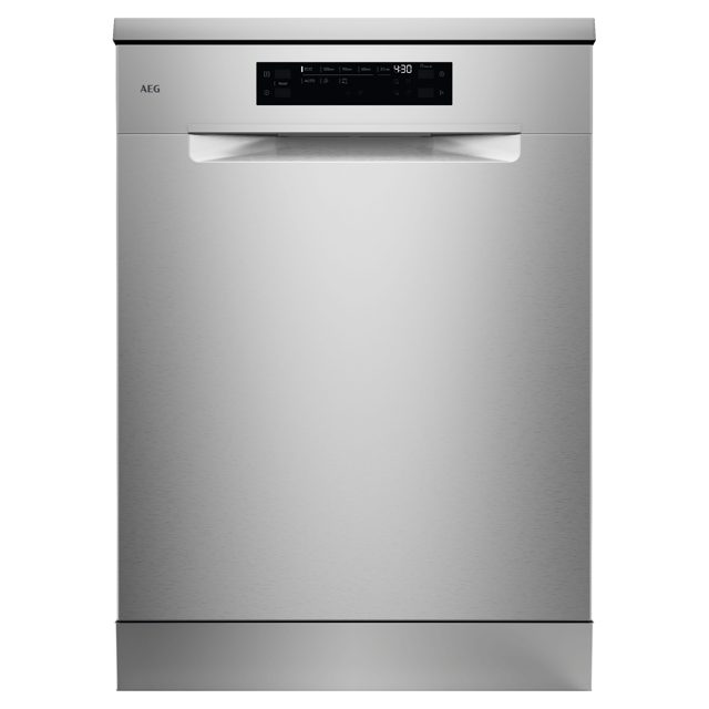 AEG 60cm Series 6000 SmartSelect Freestanding Dishwasher GF6200C1SNM Stainless steel
