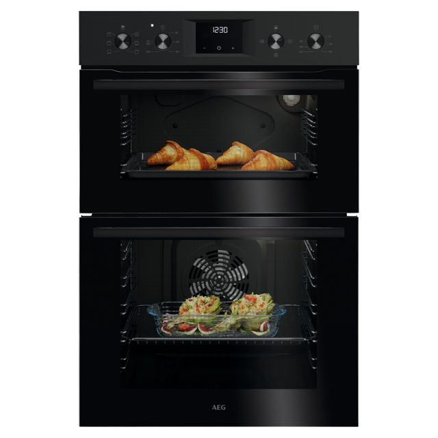 AEG OU5NP20B Series 6000 SurroundCook Built-in Double Oven Black