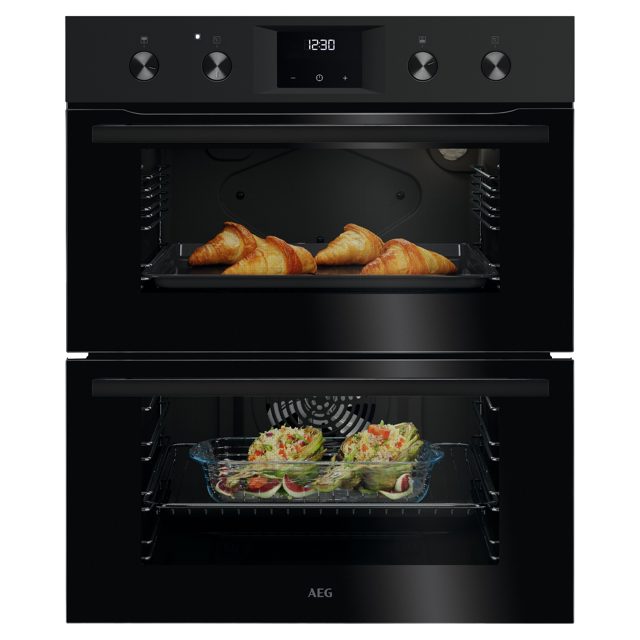 AEG Series 6000 SurroundCook Built-under Double Oven OU5NU20B Black
