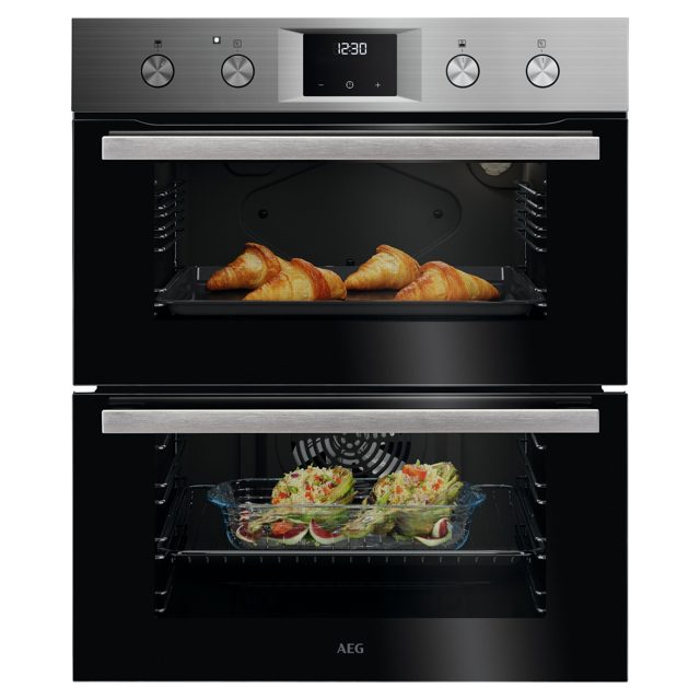 AEG Series 6000 SurroundCook Built-under Double Oven OU5NU20M Stainless Steel