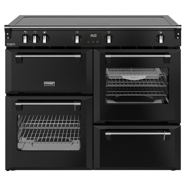 Stoves Richmond Deluxe FreedomFLEX 110cm Induction Range Cooker 444411880 Black