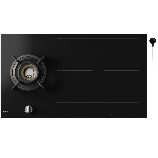 Asko 90cm Mixed Fuel Induction And Gas Hob HIG89524BGB1 Black