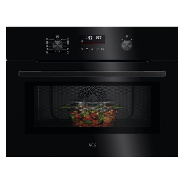 AEG Series 5000 Built-in CombiAir Microwave and Oven OO5NK40XK Black