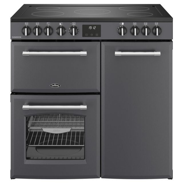 Belling Farmhouse 90E Ceramic Range Cooker 444411816 ANTHRACITE
