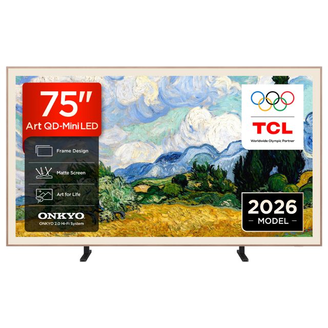 TCL 75 4K QD-Mini LED Ultra HD Smart TV 75A400 PRO-UK White