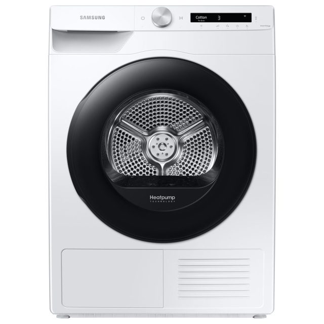 Samsung 9kg Series 5+ Heat Pump Condenser Tumble Dryer DV90T5240AW WHITE
