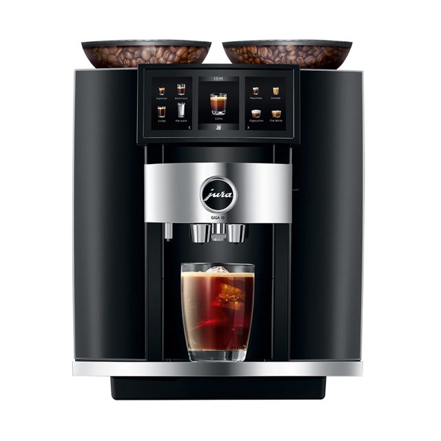 Jura GIGA 10 Freestanding Fully Automatic Bean To Cup Coffee Machine 15478 Diamond Black