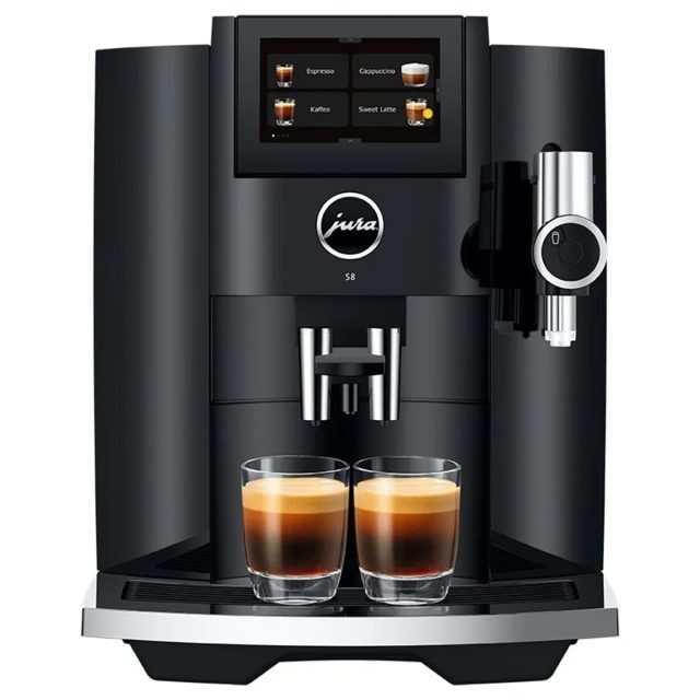 Jura S8 Freestanding Fully Automatic Bean To Cup Coffee Machine 15482 Piano Black