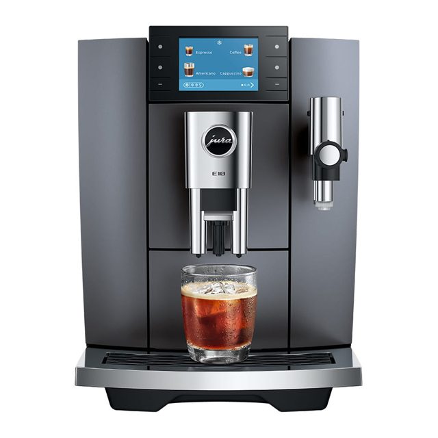 Jura E10 Freestanding Bean To Cup Coffee Machine 15718 Onyx Grey