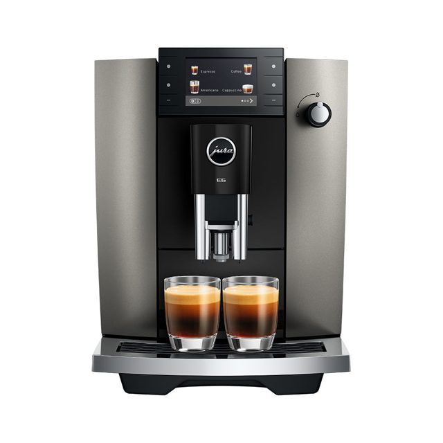 Jura E6 Freestanding Bean To Cup Coffee Machine 15854 Dark Inox