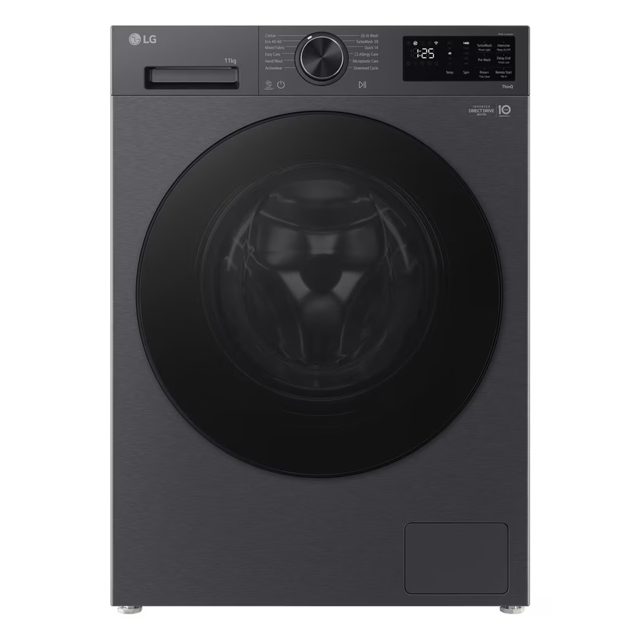 LG Series 5 AI Direct Drive 11kg 1400 Spin Washing Machine F4X5011TBB Graphite
