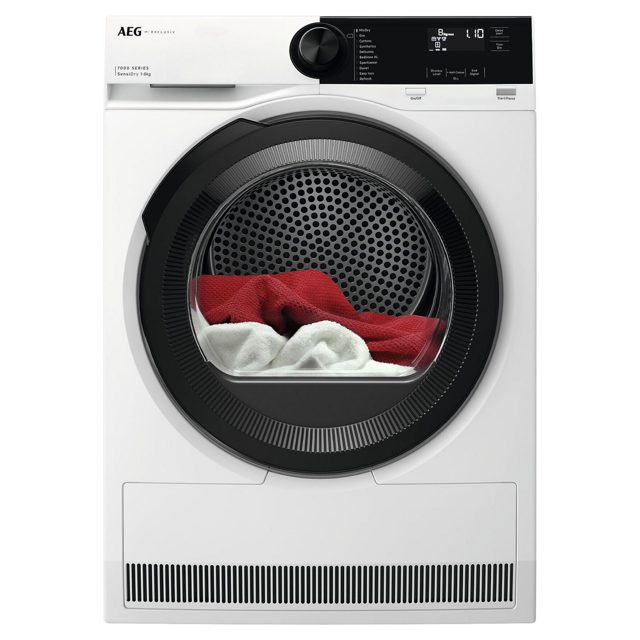 AEG Exclusiv 8kg Heat Pump Tumble Dryer TR728CT4B White