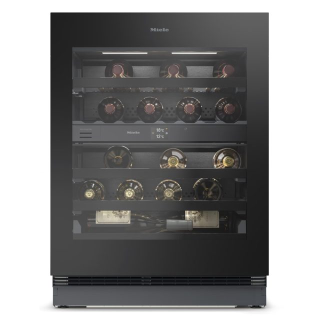 Miele 60cm Undercounter Dual Zone Wine Cabinet KWTUS7096EOBSW Black