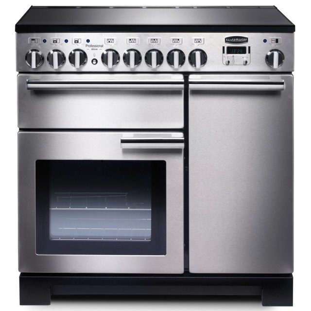 Rangemaster Professional Deluxe 90cm Induction Range Cooker 97860 PDL90EISS/C Stainless Steel