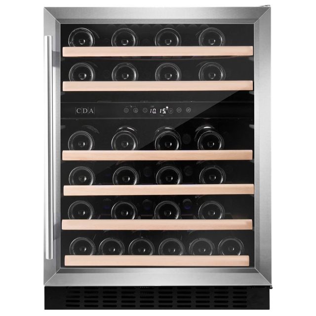 CDA 60cm Undercounter Wine Cooler CFWC604SS Stainless Steel