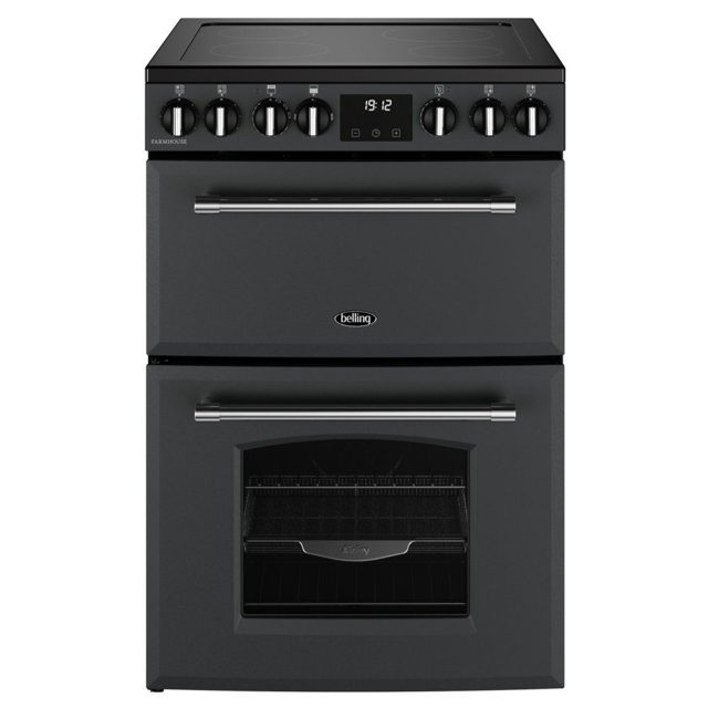 Belling Farmhouse 60cm Ceramic Mini Range Cooker 444411809 ANTHRACITE