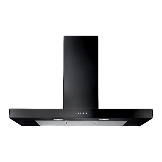 Rangemaster 110cm Flat Chimney Hood UHDF110BL/ Black