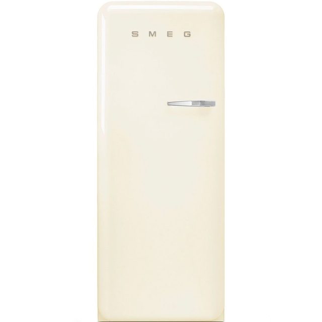 Smeg 60cm Retro Refrigerator Left Hand Hinge FAB28LCR6UK Cream