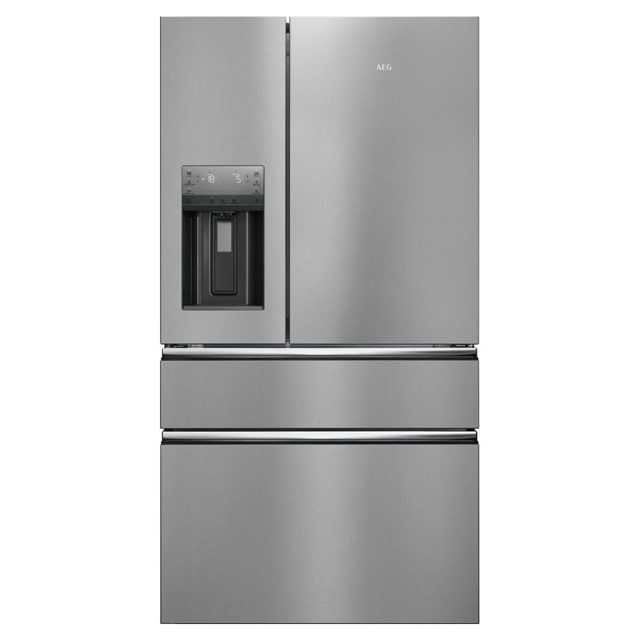 AEG French Style Fridge Freezer With Ice And Water RMB954E9VX Stainless Steel
