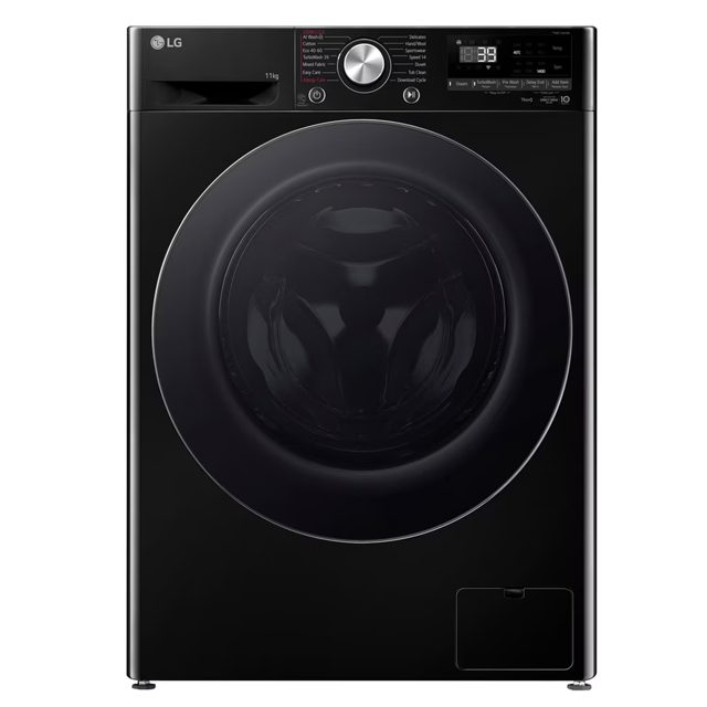 LG Series 4 Pro AI Direct Drive 11kg Freestanding Washing Machine F4Y711NCTN1 Onyx Black
