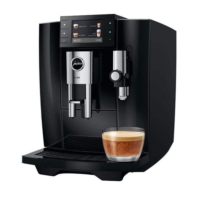 Jura E10 Freestanding Fully Automatic Bean To Cup Coffee Machine 15855 Diamond Black