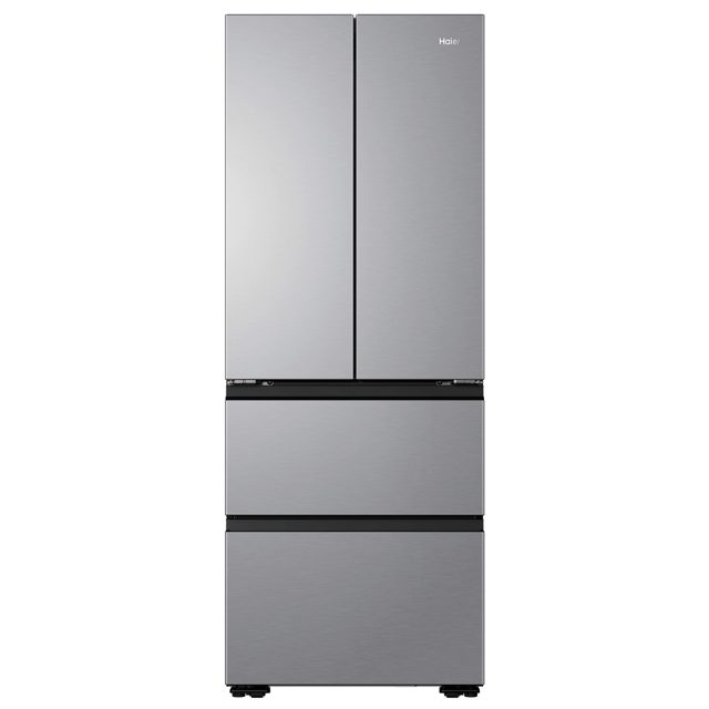 Haier 70cm Frost Free Fridge Freezer HFKR5718DNMM Platinum Inox