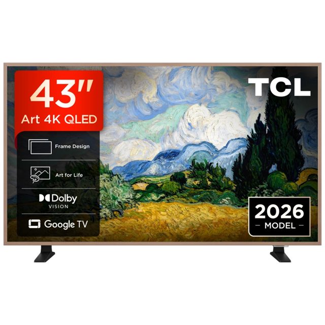 TCL 43 QD-MINI LED 4K Ultra HD Smart TV 43A400 PRO-UK Black
